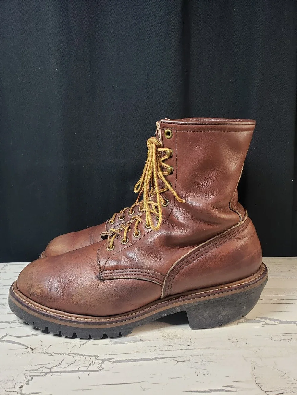 Red Wing 'Non-Steel Toe' Vintage Logger Boots, style 618 - Men's size 12 D